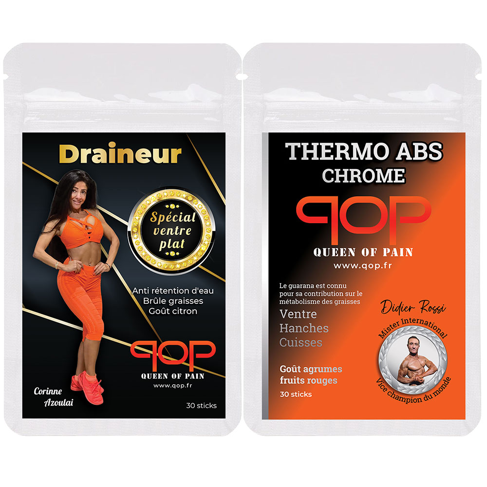 Pack Draineur ventre plat + Thermo ABS Chrome