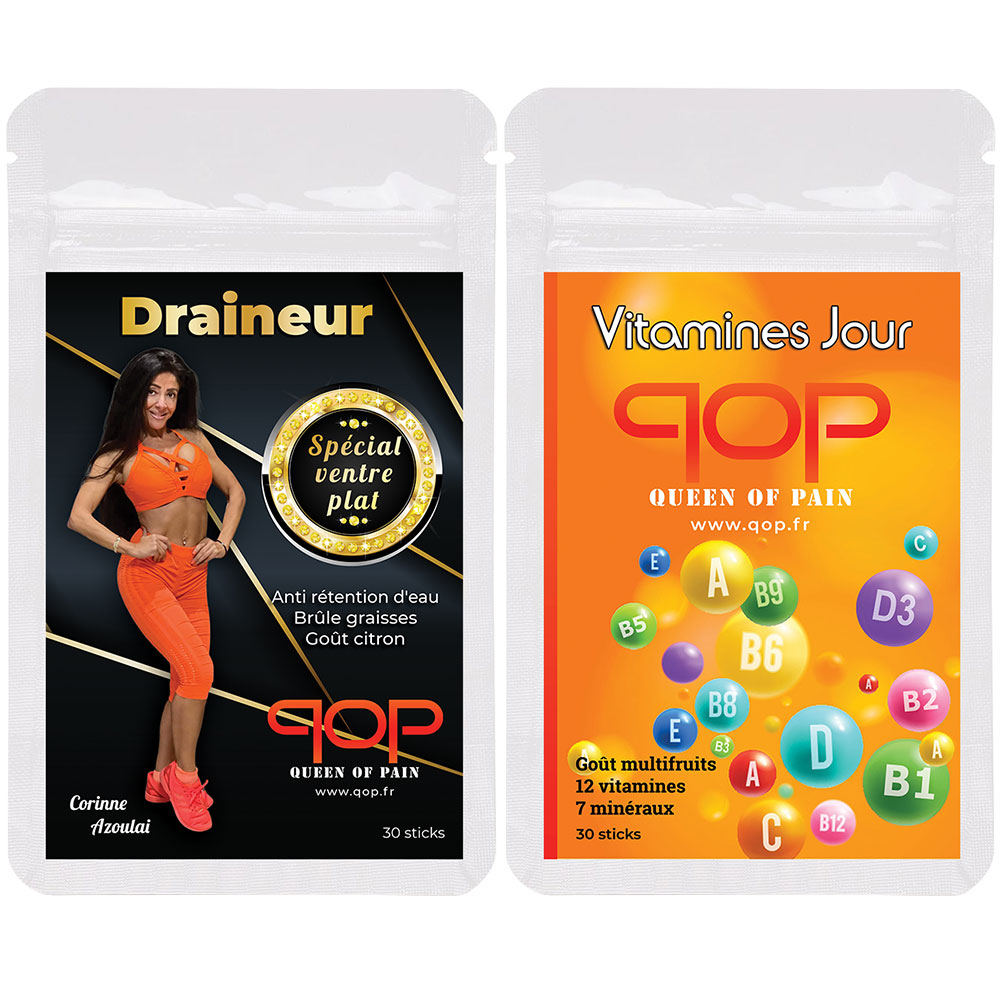 Pack Draineur ventre plat + Vitamines Jour