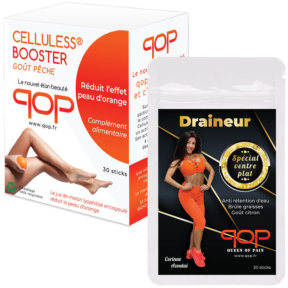 Pack 1 boite Celluless® + 1 Draineur ventre plat