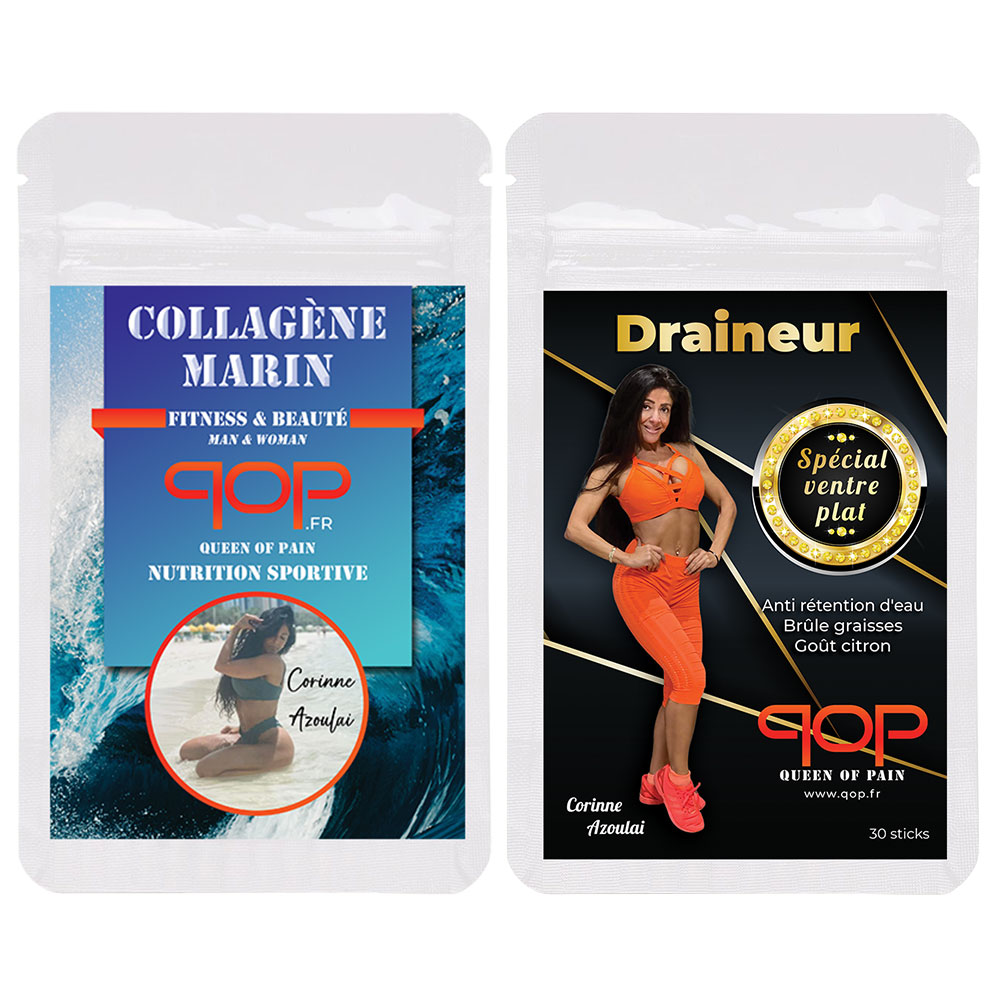 Pack Draineur ventre plat + Collagène marin Fitness & Beauté